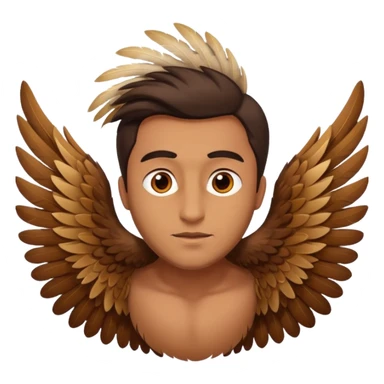 A man flying with wings sticker