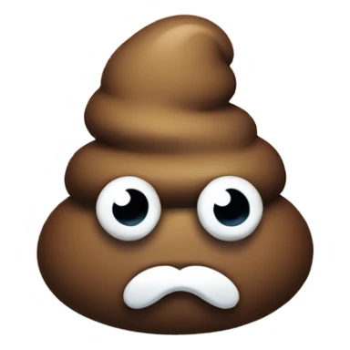 Poop with a monocle  sticker