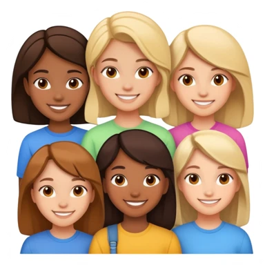 Teen girl squad sticker