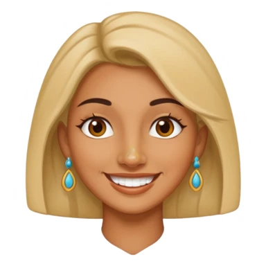 Woman with nose pin. sticker