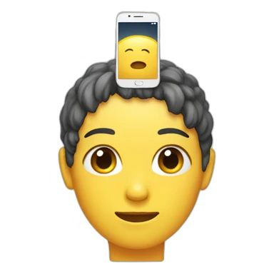 Phone on the head mia sticker