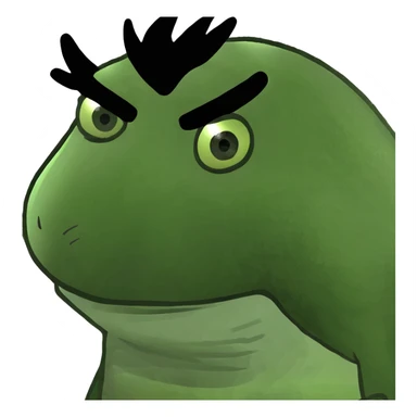 man with extremely fluffy hair sticker