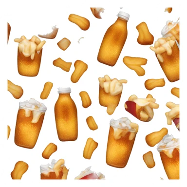 Poutine qui boit un coca sticker