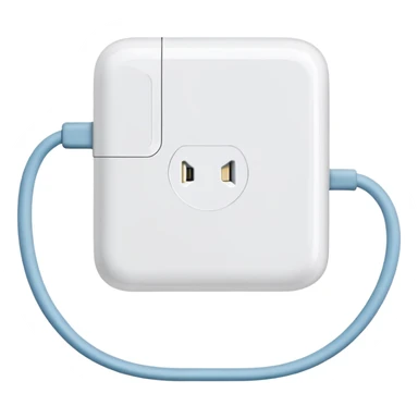 white phone charger sticker