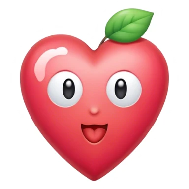 Corazón con carita sticker