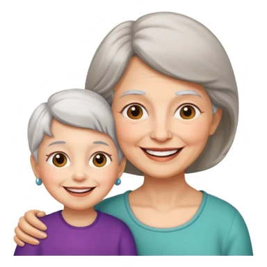 Grandmother - granddaughter sticker