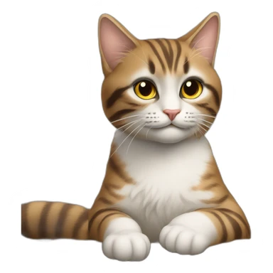 чихуахуа обнимается с котом  sticker