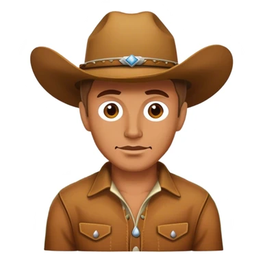 cowboy allongé dans l'herbe sticker