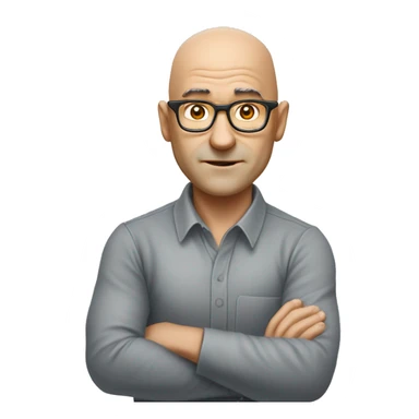 A math teacher nicknamed Super, who drives an Opel Omega and knows nothing about math. Aroungd 50 years old with round face and glasses. Bald but with hairs on the sides sticker