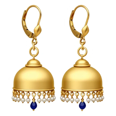 White very little Jhumka emoji sticker