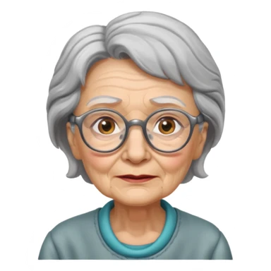 avó usandi oculos sticker