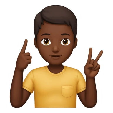 Make a dark emoji by using 👦🏿🫃🏿🖕🏿 sticker