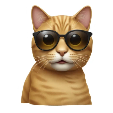 Cat with sunglasses sticker