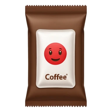 rectangular coffee sachet sticker