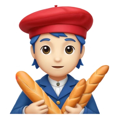 A Pokémon monster based on the theme of France  sticker