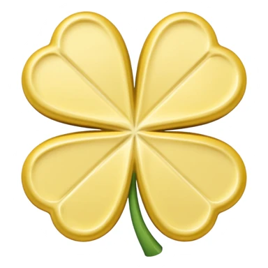 Butter in the shape of a four leaf clover sticker