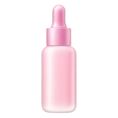 beautiful bottle of face serum light pink color sticker