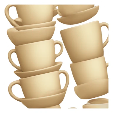 stacked cups sticker