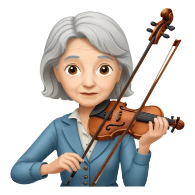 OLD FEMALE VIOLINIST sticker