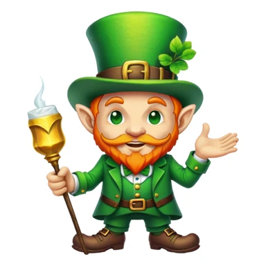 Graffiti leprechaun sticker