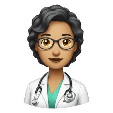 doctora pelo corto sticker