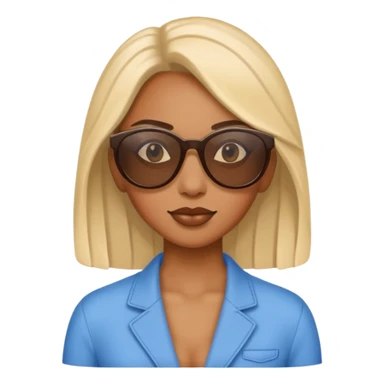 woman police wearing sun glasses sticker