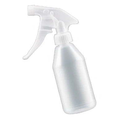 A handheld plastic spray bottle with a clear container and a white trigger handle, featuring a long, thin stainless steel nozzle that extends several inches outward for precise spraying. sticker
