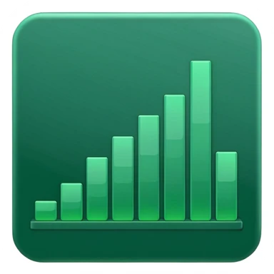 dark green growth graph sticker
