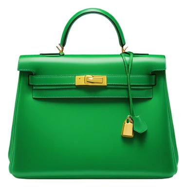 Hermes Kelly green sticker