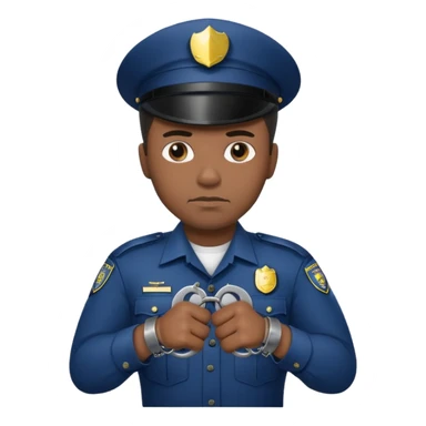 kelepçe tutan zenci polis sticker