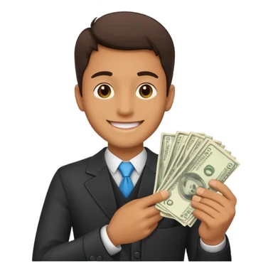 Man Flashing Money  sticker