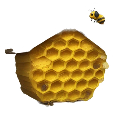 Bee hive on a tree sticker