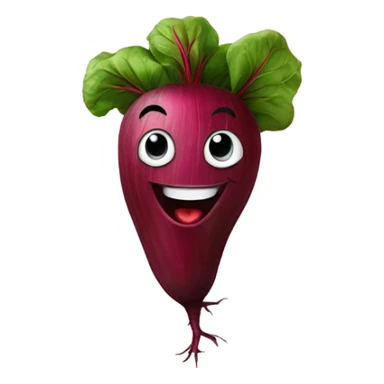happy beetroot showing finger up sticker