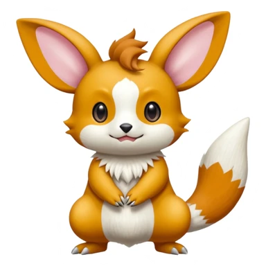 Pancham-Buizel-Minccino-Petilil-Minun-Fakémon-Digimon-fusion-creature sticker