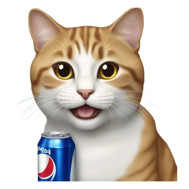 Pepsi cat sticker