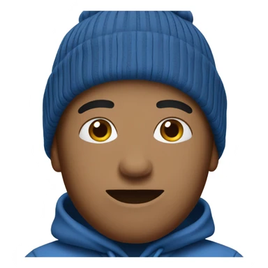 blue beanie sticker