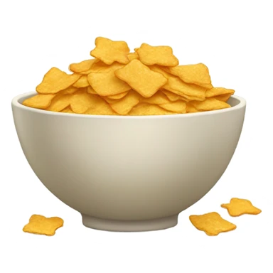 Bowl of cornflakes food emoji  sticker