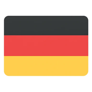 Germany FRG country flag icon with colors sticker