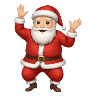 Santa Claus dancing butt sticker