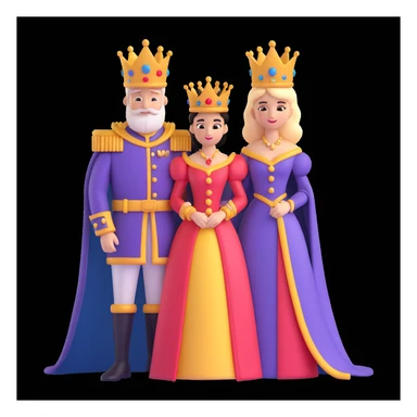 disney king and queen posing sticker