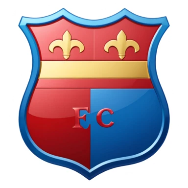 Fcb logo minimal dual tone sticker