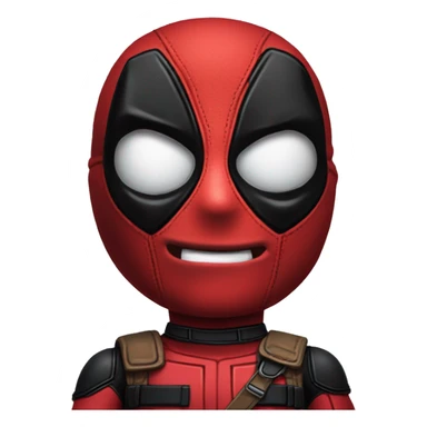 Deadpool holding a notw which says shussssh sticker