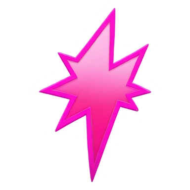 Pink lightning bolt sticker