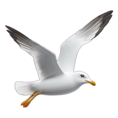 Flying Gull sticker