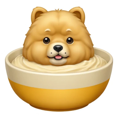 Crème chow chow sticker
