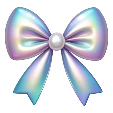 bow made of pearls sticker