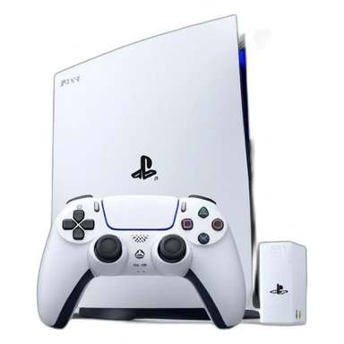 playstation 5 with controller beside it sticker