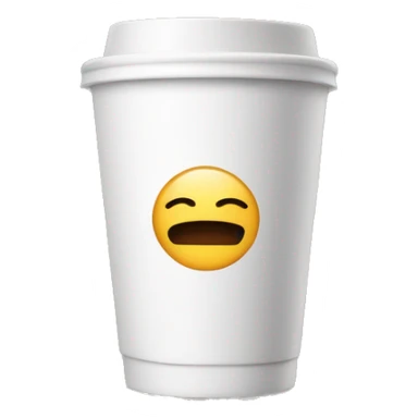 a takeaway coffee cup that says "white"a takeaway coffee cup that says "white" sticker