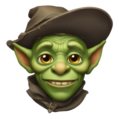goblin with hat sticker