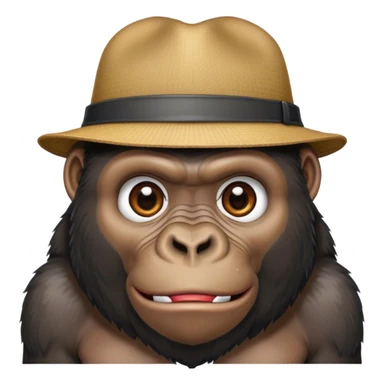Gorilla in a hat sticker